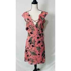 Miami Francescas NWT Rose Floral Sleeveless Midi Dress, Large